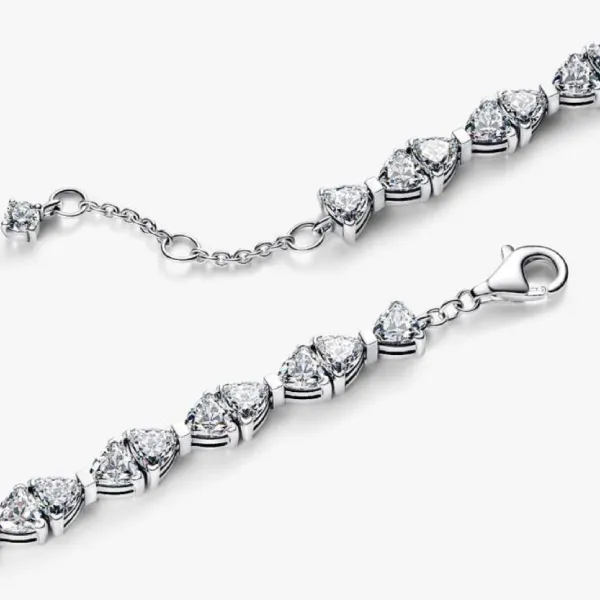 Vòng Đeo Tay Nữ Pandora Bow Chain Bracelet 594262C01 Màu Bạc Size 16