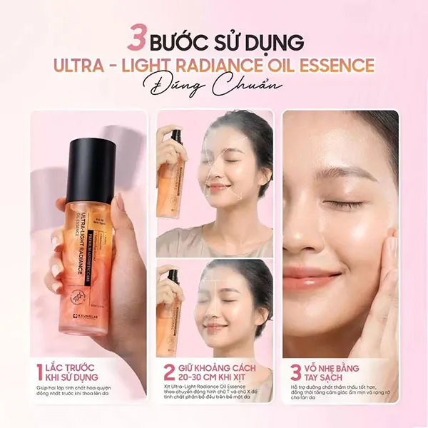 Xịt Khoáng Tế Bào Gốc KyungLab Ultra Light Radiance Oil Essence 100ml