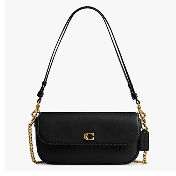 Túi Đeo Vai Nữ Coach Brook Flap Chain Bag CAN90 Màu Đen