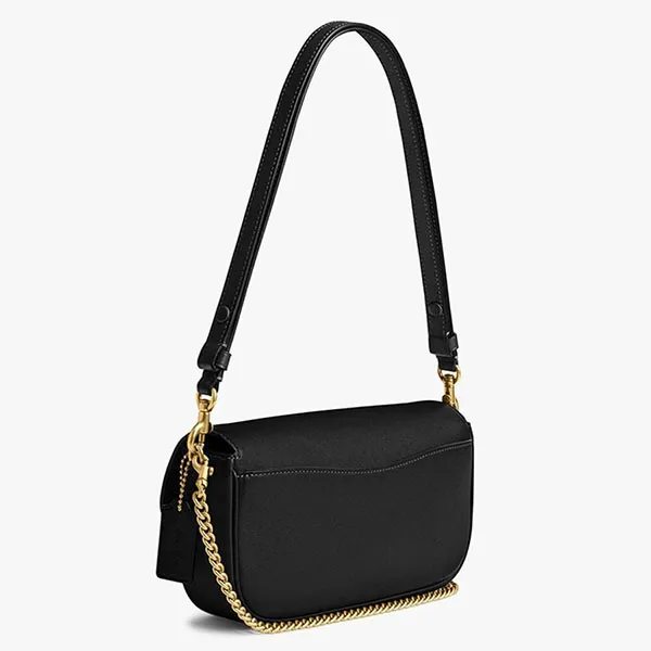 Túi Đeo Vai Nữ Coach Brook Flap Chain Bag CAN90 Màu Đen