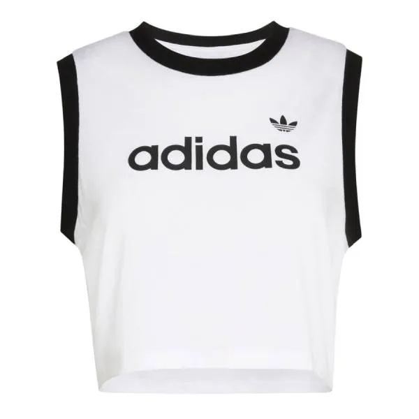 Áo Ba Lỗ Tập Luyện Nữ Adidas Tank Top Linear KC9008 Màu Trắng Size XS