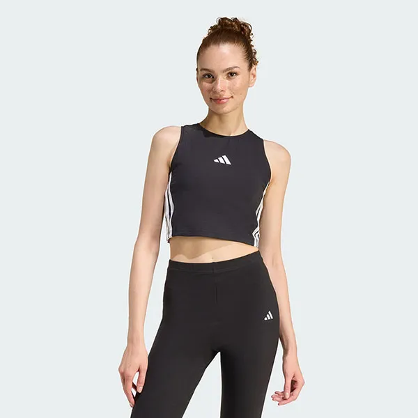 Áo Ba Lỗ Thể Thao Nữ Adidas Essentials 3-Stripes Padded Tank Top KC5181 Màu Đen Size XS