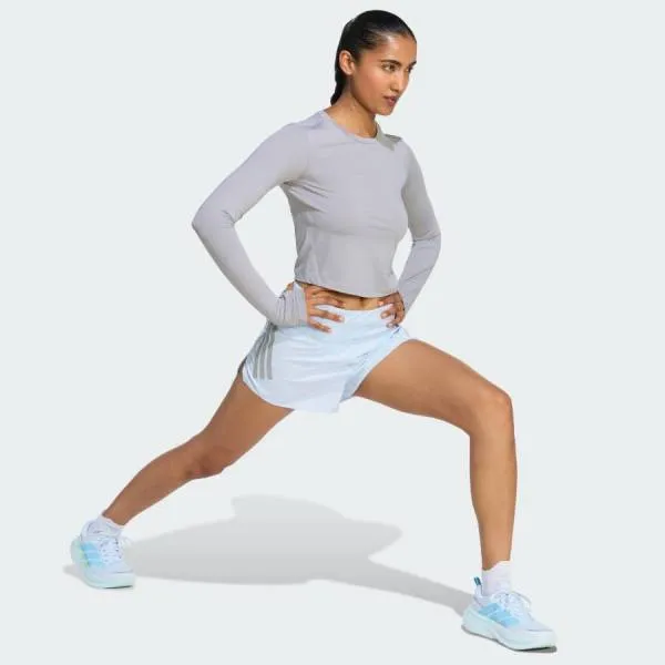 Áo Dài Tay Nữ Adidas adi365 Running Essentials Longsleeve Shirt KE8418 Màu Xám Nhạt Size XS