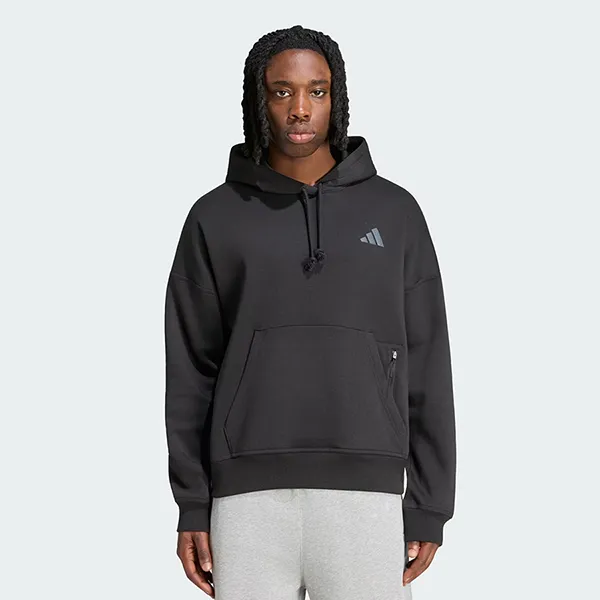 Áo Hoodie Unisex Adidas Adi365 Running Community Culture KF6417 Màu Đen Size M