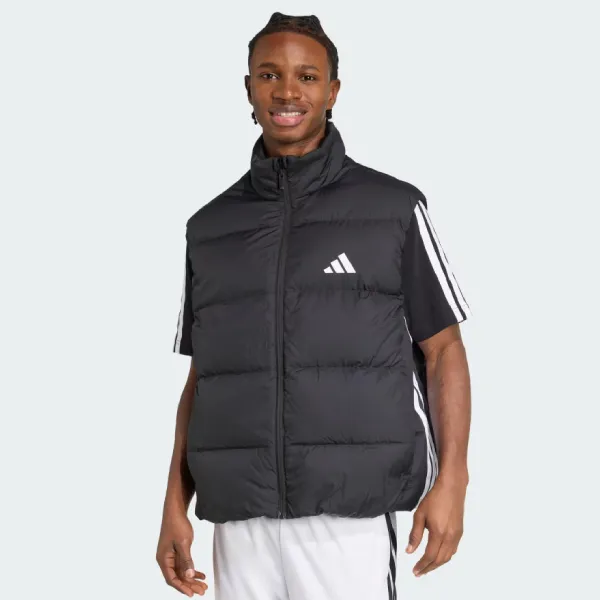 Áo Khoác Gile Nam Adidas Essentials Climawarm 3-Stripes Puffer Down Vest JM4078 Màu Đen Size S (Form Á)