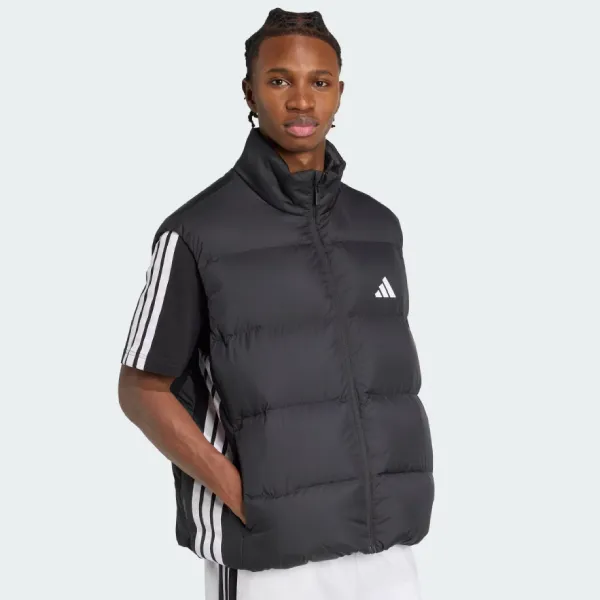 Áo Khoác Gile Nam Adidas Essentials Climawarm 3-Stripes Puffer Down Vest JM4078 Màu Đen Size S (Form Á)