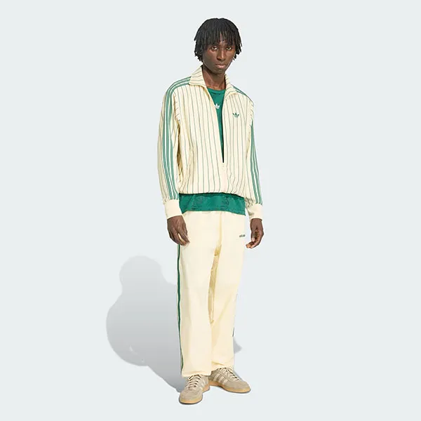 Áo Khoác Nam Adidas Firebird Striped Track Top KT4299 Warm Vanilla Màu Kem Kẻ Sọc Size S