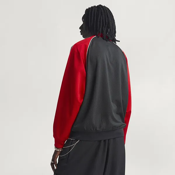 Áo Khoác Nam Adidas SST Loose-Fit Mesh Track Top KE0115 Màu Đỏ Đen Size XS