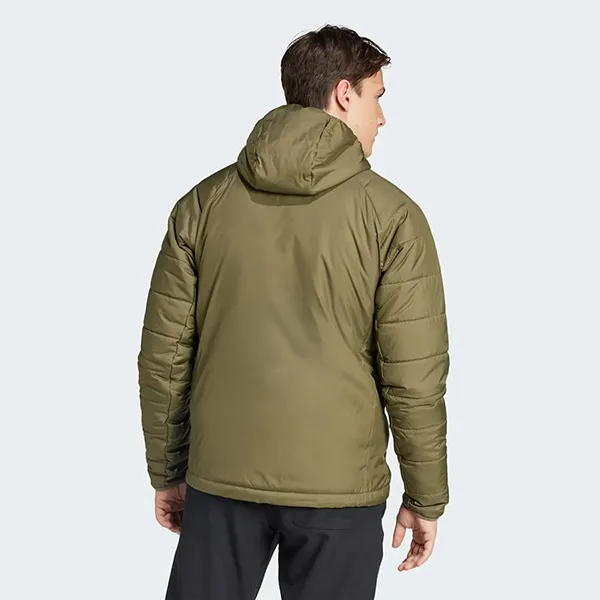 Áo Khoác Nam Adidas Terrex Multi Synthetic Insulated Hooded Jacket IM7681 Màu Xanh Olive Size M (Form Á)