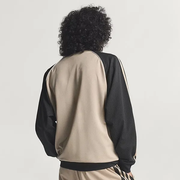 Áo Khoác Nam Adidas Track Top Loose Mesh KE0114 Màu Be/Đen Size M