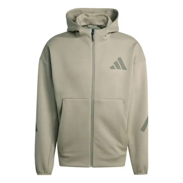 Áo Khoác Nam Adidas Z.N.E. Full-Zip Hooded Track Jacket KE4682 Màu Be Size M