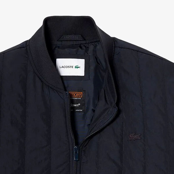 Áo Khoác Nam Lacoste Lightweight Water-Repellent Quilted Puffed Jacket BH1807 - 350 Màu Đen Size 48