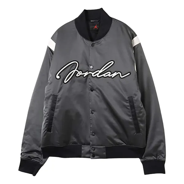 Áo Khoác Nike Men's Jordan MVP Varsity Jacket HF9297-045 Màu Đen Size S (Form Âu)