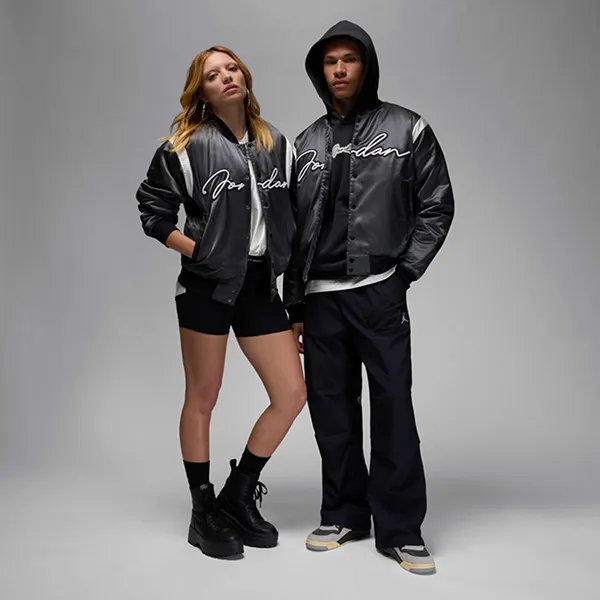 Áo Khoác Nike Men's Jordan MVP Varsity Jacket HF9297-045 Màu Đen Size S (Form Âu)