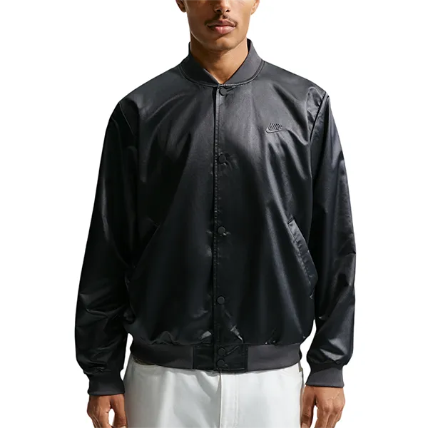Áo Khoác Nam Nike Men's Sportswear Club Varsity Jacket IF0727-010 Màu Đen Size S (Form Á)