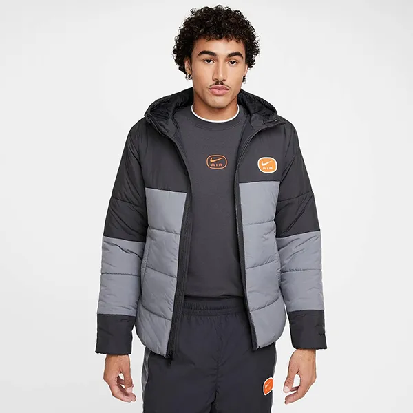 Áo Khoác Nam Nike Men's Synthetic-Fill Jacket HM0198-060 Màu Đen/Xám Size S (Form Âu)