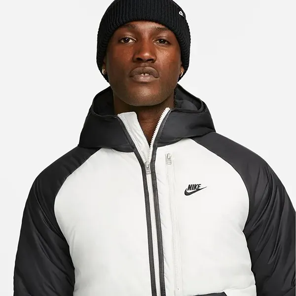 Áo Khoác Nam Nike Therma-Fit Legacy Jacket DD6857-070 Màu Đen/Trắng Size M (Form Á)