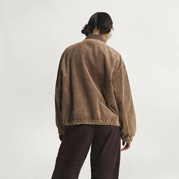 Áo Khoác Nữ Adidas SST Corduroy Jacket KD8781 Earth Strata Màu Nâu Trầm Size XS
