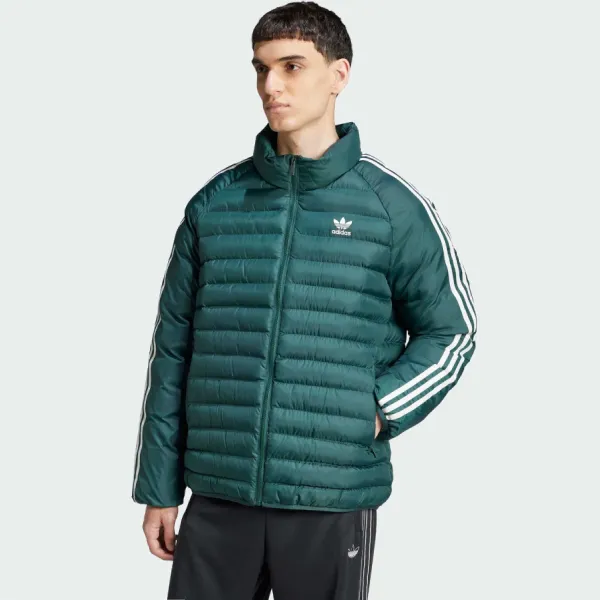 Áo Khoác Phao Nam Adidas Jackets And Shearling Coats IY6498 Màu Xanh Lá Size XS (Form Á)