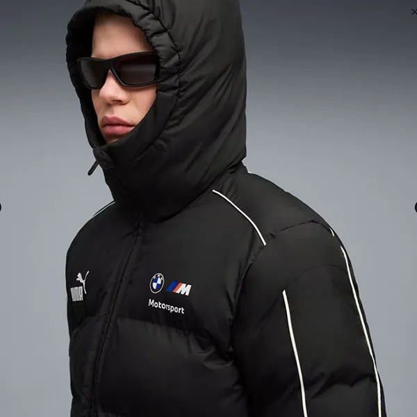 Áo Khoác Phao Nam Puma BMW M Motorsport MT7+ Men's Puffer Jacket Màu Đen Size XS (Form Âu)