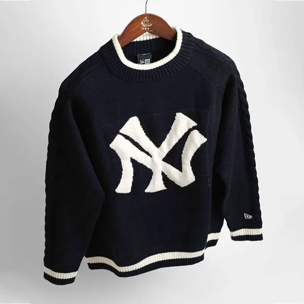 Áo Len Unisex New Era x MLB Sweater NY New York Yankees Màu Xanh Navy Size S (Form Á)