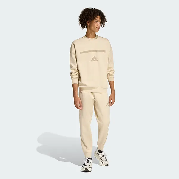 Áo Nỉ Nam Adidas New Z.N.E. Sweatshirt KE4705 Màu Be Size S (Form Âu)