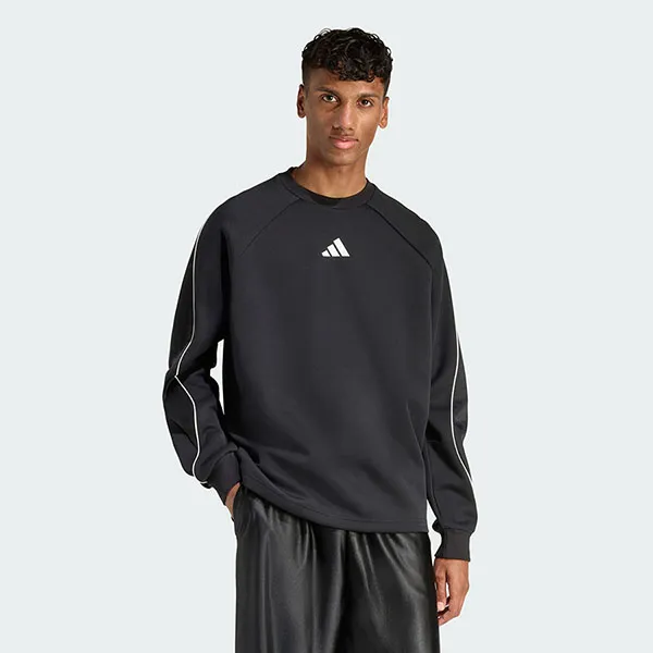 Áo Nỉ Sweater Nam Adidas Stadium Round Neck Sweatshirt JZ2767 Màu Đen Size XS
