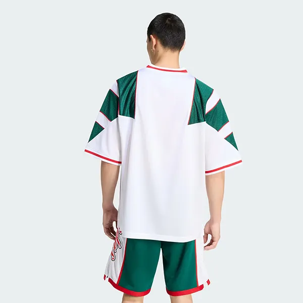 Áo Phông Nam Adidas Panel Jersey T-Shirt KE0156 Màu Trắng/Xanh Size XS