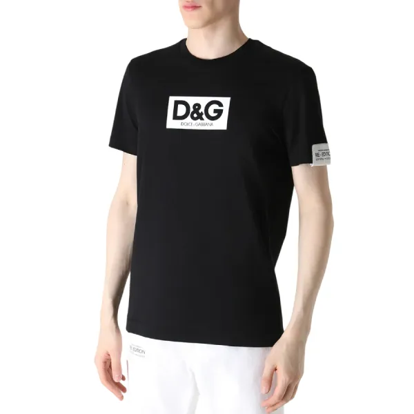 Áo Phông Nam Dolce & Gabbana D&G G8QI4T FU7EQ N0000 Tshirt Màu Đen Size 44