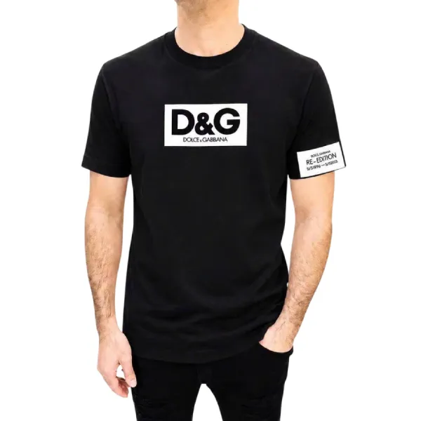 Áo Phông Nam Dolce & Gabbana D&G G8QI4T FU7EQ N0000 Tshirt Màu Đen Size 44