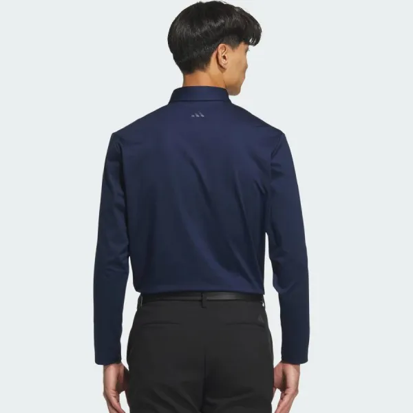 Áo Polo Dài Tay Nam Adidas Golf Long-Sleeve Polo Shirt JM7114 Màu Xanh Navy Size S (Form Á)