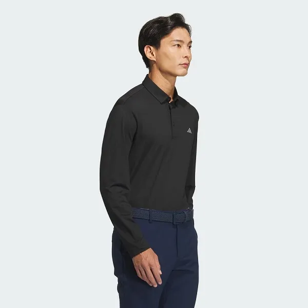 Áo Polo Dài Tay Nam Adidas Long-Sleeved Polo Shirt JM7113 Màu Đen Size S (Form Á)