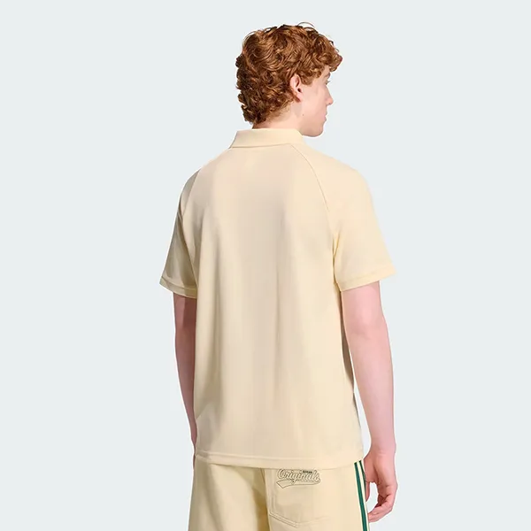 Áo Polo Nam Adidas Chest Stripes KT4305 Màu Vàng Kem Size XL