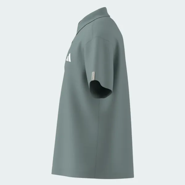 Áo Polo Nam Adidas Essentials Plus Loose Fit Small Logo Short Sleeve Polo Shirt KF1322 Màu Xanh Xám Size M