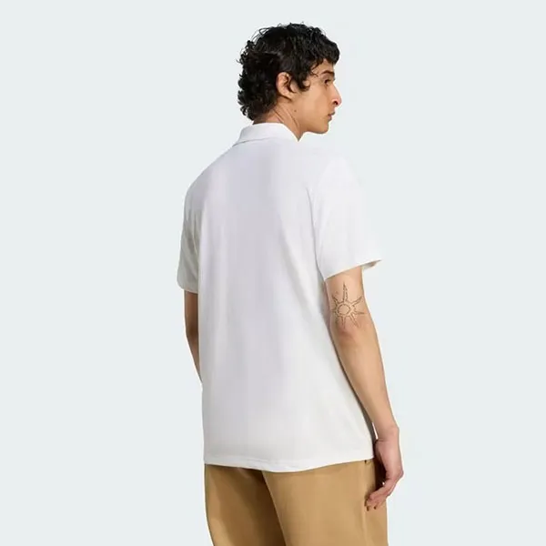 Áo Polo Nam Adidas Essentials Three-Leaf Clover Shirt JW6084 White Màu Trắng Size XS