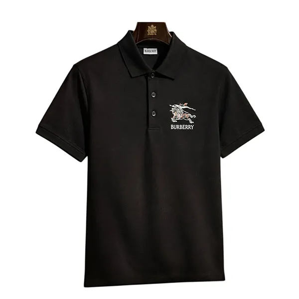 Áo Polo Nam Burberry Logo 8121965 Màu Đen Size S