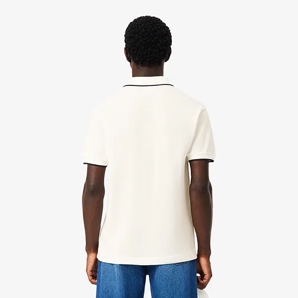 Áo Polo Nam Lacoste Classic Fit Pocket Accent L.12.12 PH9838 - EV0 Màu Trắng Kem Size 3