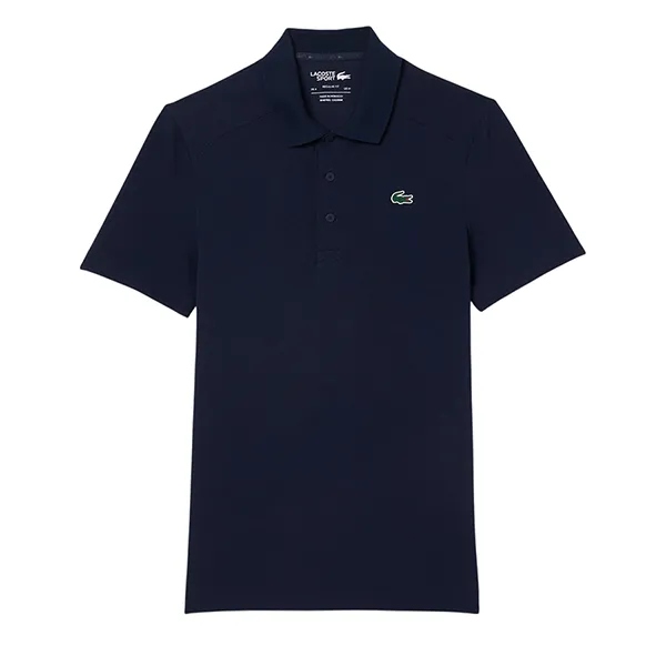 Áo Polo Nam Lacoste Men's Golf Polo Shirt Loose Fit Petit Piqué Fabric UV Protection DH8949 - 166 Màu Xanh Navy Size 3