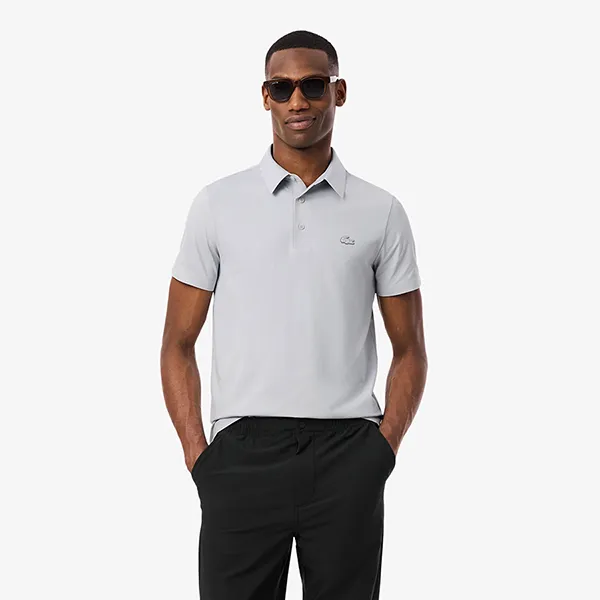 Áo Polo Nam Lacoste Regular Fit Commuter DH1604 - ACZ Màu Xám Nhạt Size 3