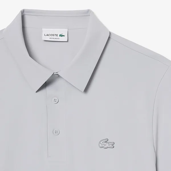 Áo Polo Nam Lacoste Regular Fit Commuter DH1604 - ACZ Màu Xám Nhạt Size 3