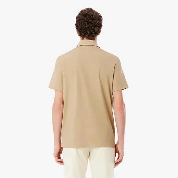 Áo Polo Nam Lacoste Regular Fit Commuter Polo DH1604 - 02S Màu Be Size 3