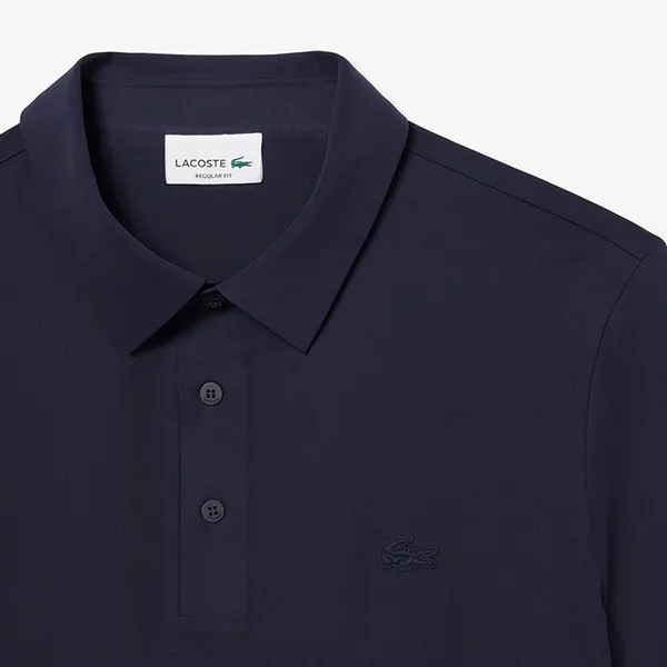 Áo Polo Nam Lacoste Regular Fit Commuter Polo DH1604 - HDE Màu Xanh Navy Size 3