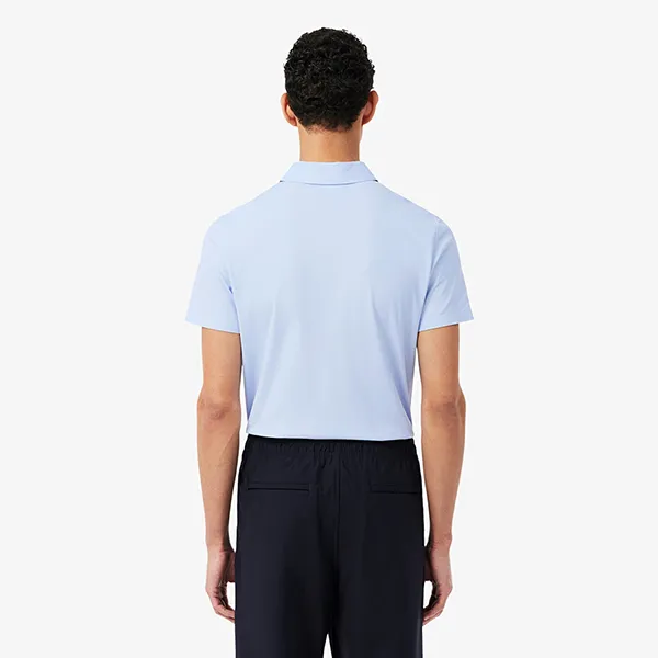 Áo Polo Nam Lacoste Regular Fit Commuter Polo DH1604 J2G Màu Xanh Blue Size 3