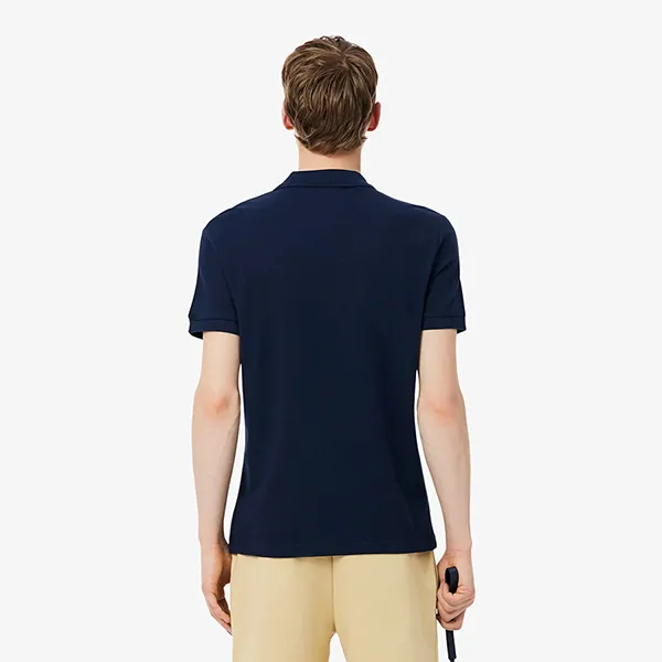 Áo Polo Nam Lacoste Regular Fit Logo Stripe PH0897 - 166 Màu Xanh Navy Size 3