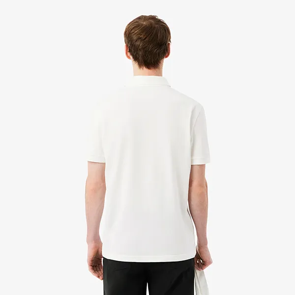 Áo Polo Nam Lacoste Regular Fit Logo Stripe PH0897 - 70V Màu Trắng Size 4