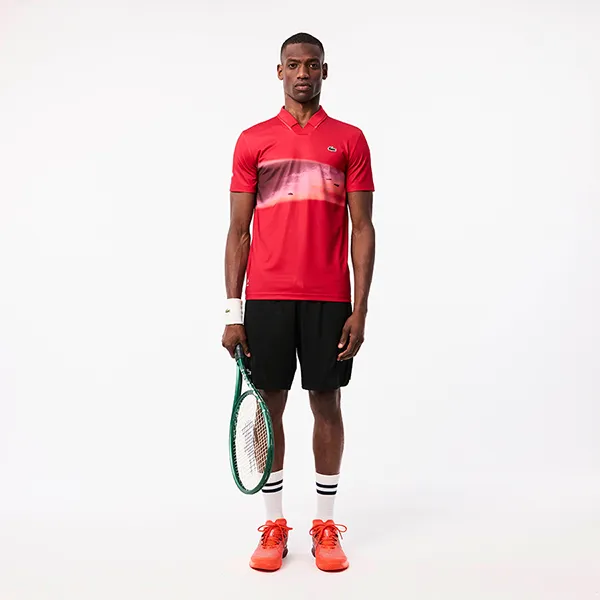 Áo Polo Nam Lacoste Tennis x Daniil Medvedev T-Shirt DH2526 - 240 Màu Đỏ Size 3