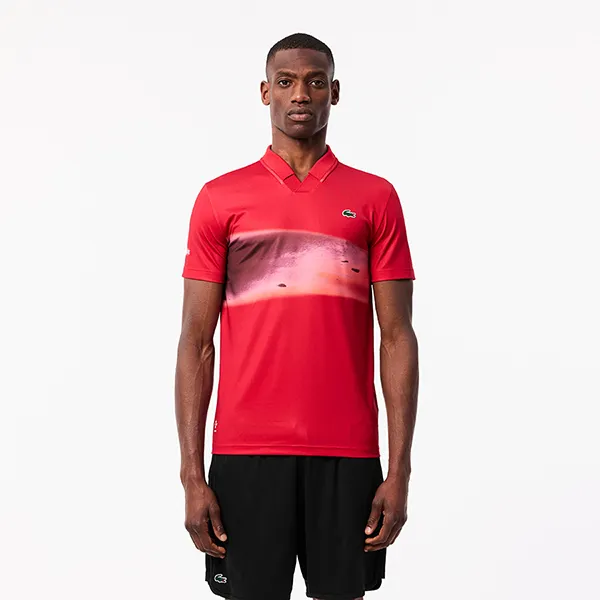 Áo Polo Nam Lacoste Tennis x Daniil Medvedev T-Shirt DH2526 - 240 Màu Đỏ Size 3