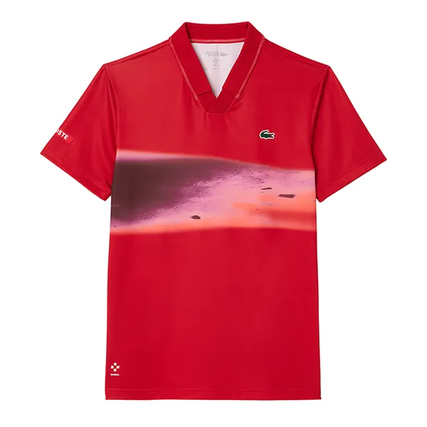 Áo Polo Nam Lacoste Tennis x Daniil Medvedev T-Shirt DH2526 - 240 Màu Đỏ Size 3