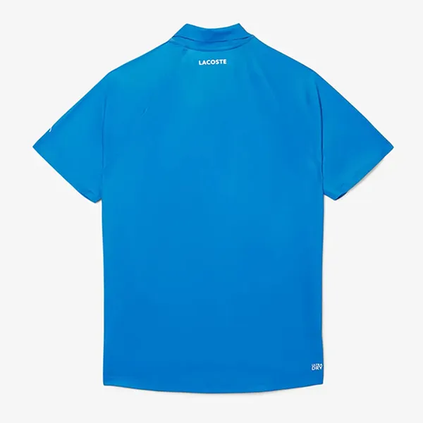 Áo Polo Nam Lacoste Tennis X Novak Djokovic On Court Shirt DH8959 3D3 Màu Xanh Blue Size 2