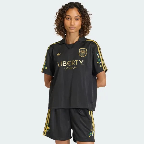 Áo Polo Nữ Adidas Originals x Liberty London Jersey KD2969 Màu Đen Size XS